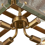 Потолочный светильник квадратный из толстого литого стекла Cast Glass варинант исполнения - 3 | Loft Concept в Ростове-на-Дону