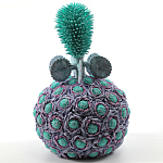 Статуэтка тропический фрукт Pandora Tropical Fruit Lilac Turquoise Flower варинант исполнения - 2 | Loft Concept в Ростове-на-Дону