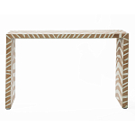 Консоль Дизайнерская Kenya Console ZEBRA Bone Inlay Beige варинант исполнения - 1 | Loft Concept в Ростове-на-Дону