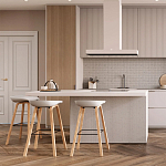 Барный стул на ножках из натурального дерева Boras White варинант исполнения - 8 | Loft Concept в Ростове-на-Дону