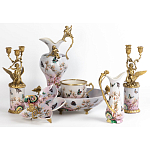 Фарфоровый подсвечник Лебедь с ангелом Asse варинант исполнения - 2 | Loft Concept в Ростове-на-Дону