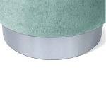 Пуф мятный велюр на металлическом основании Golden Belt варинант исполнения - 4 | Loft Concept в Ростове-на-Дону