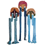 Вязаный Арт-Объект на стену из трех элементов Triptych варинант исполнения - 3 | Loft Concept в Ростове-на-Дону