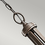 Люстра с белыми тканевыми абажурами в прозрачных стеклянных цилиндрах Kichler варинант исполнения - 19 | Loft Concept в Ростове-на-Дону