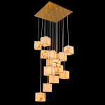 Люстра подвесная с квадратными плафонами из натурального камня Glowing Spheres варинант исполнения - 2 | Loft Concept в Ростове-на-Дону