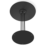 Стол журнальный с круглой бело-голубой столешницей из стекла White and Blue Marble варинант исполнения - 5 | Loft Concept в Ростове-на-Дону