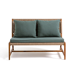 Садовый 2-х местный диван с каркасом из акации Green варинант исполнения - 6 | Loft Concept в Ростове-на-Дону