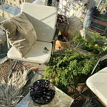 Круглый поднос из эпоксидной смолы с цветами черный Epoxy Resin Flowers Tray Black варинант исполнения - 2 | Loft Concept в Ростове-на-Дону