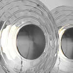 Бра из трех стеклянных фактурных дисков Eyepiece варинант исполнения - 6 | Loft Concept в Ростове-на-Дону