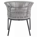 Кресло с декоративным плетением на спинке и подлокотниках Armchair Weaving варинант исполнения - 4 | Loft Concept в Ростове-на-Дону