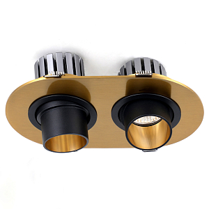 Встраиваемый светильник с двумя поворотными спотами Salloy