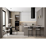 Кухонный гарнитур с фасадом в полоску Rainier Kitchen Set варинант исполнения - 3 | Loft Concept в Ростове-на-Дону