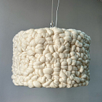 Вязаный шерстяной светильник Knitted wool lamp Cylinder варинант исполнения - 1 | Loft Concept в Ростове-на-Дону