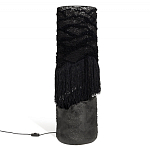 Напольная лампа черная с текстильными элементами "ЯРВИ" варинант исполнения - 8 | Loft Concept в Ростове-на-Дону