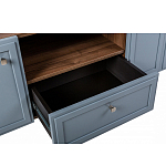 ТВ-тумба серая из массива бука с 2-мя дверками и ящиком Wenge Light варинант исполнения - 6 | Loft Concept в Ростове-на-Дону