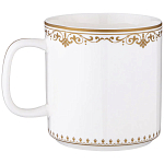 Кружка из фарфора белая с изображением лошади 400 мл Porcelain Horse Set варинант исполнения - 1 | Loft Concept в Ростове-на-Дону