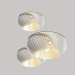 Подвесной светильник с белыми изящными декоративными лепестками Volumetric Petal Lamp варинант исполнения - 8 | Loft Concept в Ростове-на-Дону