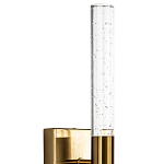 Бра со стеклянным плафоном латунь Gileberte Glass Tube Wall Lamp Brass варинант исполнения - 3 | Loft Concept в Ростове-на-Дону