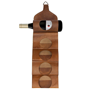 Бутылочница из кожи буйвола