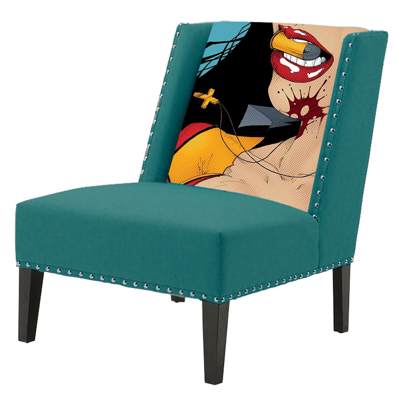 FUN Armchair "Super woman" Turquoise        -- | Loft Concept 