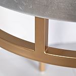 Столик журнальный серебристый с круглой столешницей Showing Refinement варинант исполнения - 2 | Loft Concept в Ростове-на-Дону