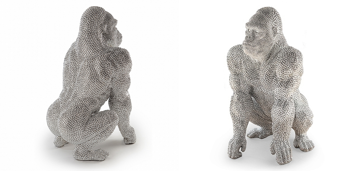 Статуэтка Gorilla Silver Статуэтка Gorilla Silver - Loft-Concept в Ростове-на-Дону