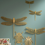 Настенный декор из двух декоративных стрекоз Flight of the Dragonfly варинант исполнения - 2 | Loft Concept в Ростове-на-Дону