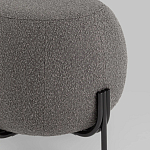 Пуф в ткани букле темно-серого цвета Pikelet варинант исполнения - 3 | Loft Concept в Ростове-на-Дону