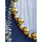 Зеркало круглое в фактурной золотистой раме из металла Mirror Golden Placer варинант исполнения - 4 | Loft Concept в Ростове-на-Дону