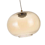 Подвесной светильник с янтарным рифленым стеклянным плафоном Ferm Living варинант исполнения - 5 | Loft Concept в Ростове-на-Дону