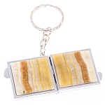 Зеркало брелок складное двухстороннее из натурального камня Оникс Silver Stone Mirrors варинант исполнения - 5 | Loft Concept в Ростове-на-Дону