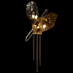 Бра с 2-мя плафонами из стекла и металла и вертикальными подвесками Gilded Mirage  варинант исполнения - 4 | Loft Concept в Ростове-на-Дону