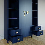 Большой шкаф с витриной Elsa Dreams Blue варинант исполнения - 2 | Loft Concept в Ростове-на-Дону