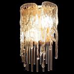 Бра с эффектом стекающего стекла и прозрачными трубками Textured Glass варинант исполнения - 5 | Loft Concept в Ростове-на-Дону