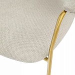 Стул Singer Chair с подлокотниками серый на золотистых ножках варинант исполнения - 7 | Loft Concept в Ростове-на-Дону