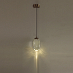 Подвесной светильник с плафоном в форме капли Crystal Transparent Drop варинант исполнения - 5 | Loft Concept в Ростове-на-Дону