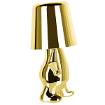 Настольная лампа фигурная золотого цвета с гладким абажуром Высота 19 см Sophia варинант исполнения - 4 | Loft Concept в Ростове-на-Дону