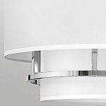 Потолочный светильник с двухслойным белым текстильным абажуром Hinkley варинант исполнения - 23 | Loft Concept в Ростове-на-Дону