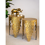 Столик дизайнерский Copper streaks варинант исполнения - 8 | Loft Concept в Ростове-на-Дону