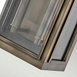 Настенный фонарь прямоугольной формы цвета состаренная латунь с двумя лампами Hinkley варинант исполнения - 3 | Loft Concept в Ростове-на-Дону