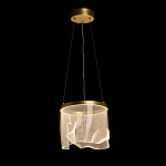 Подвесной светильник цилиндрической формы с прозрачным волнистым плафоном Wave Line варинант исполнения - 3 | Loft Concept в Ростове-на-Дону