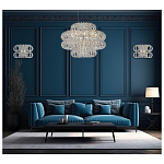 Люстра круглая с россыпью хрусталя Perfection of Diamonds варинант исполнения - 3 | Loft Concept в Ростове-на-Дону