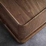 Прикроватный деревянный столик с 2-мя ящиками Moon Walnut Furniture варинант исполнения - 4 | Loft Concept в Ростове-на-Дону