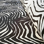 Мебельная ткань Шенилл черно-белый принт 140 см T3-1 варинант исполнения - 2 | Loft Concept в Ростове-на-Дону