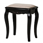 Табурет из массива березы с льяной обивкой в стиле прованс Vintage варинант исполнения - 2 | Loft Concept в Ростове-на-Дону