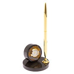 Часы настольные с ручкой из натурального камня Stone Clock варинант исполнения - 11 | Loft Concept в Ростове-на-Дону