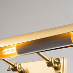 Светильник для картин цвета состаренная латунь с широким плафоном на прямоугольном основании Elstead Lighting варинант исполнения - 2 | Loft Concept в Ростове-на-Дону