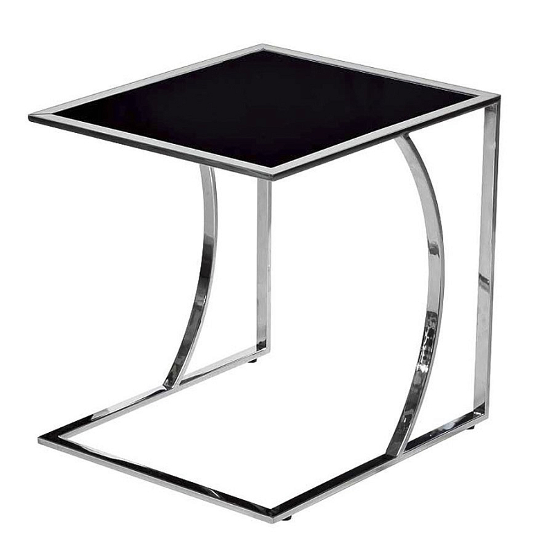   Metal Crescent Side Table Chromium    -- | Loft Concept 
