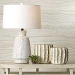 Настольная лампа с корпусом в форме вазы и белым абажуром Lots of Strokes варинант исполнения - 4 | Loft Concept в Ростове-на-Дону