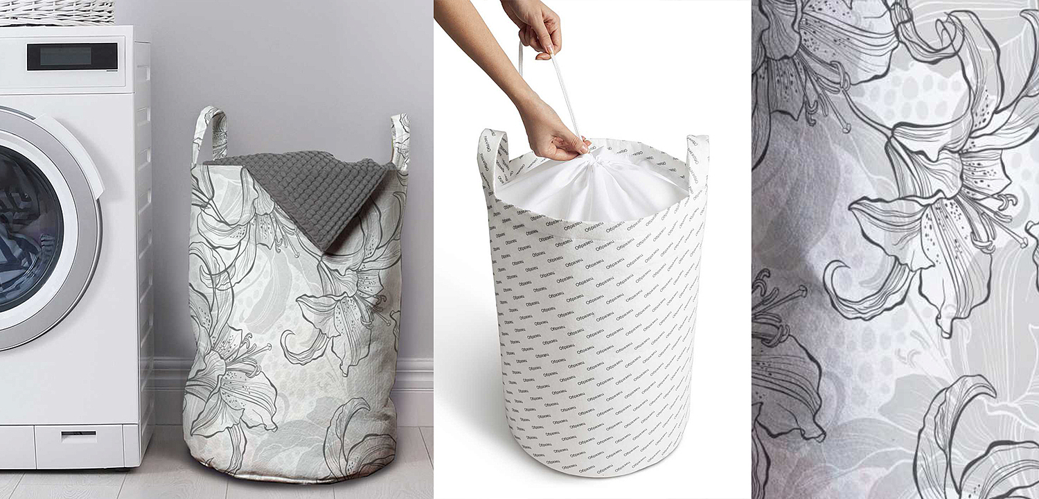 Корзина Black and White Flowers Basket Корзина Black and White Flowers Basket - Loft-Concept в Ростове-на-Дону